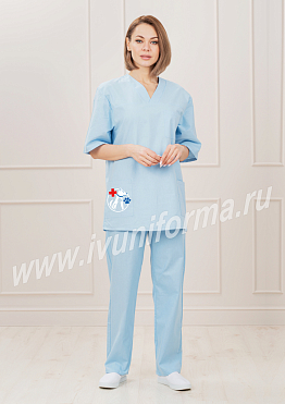 Костюм ветеринара женский бязь ГОСТ арт. М-02-94-БЗ